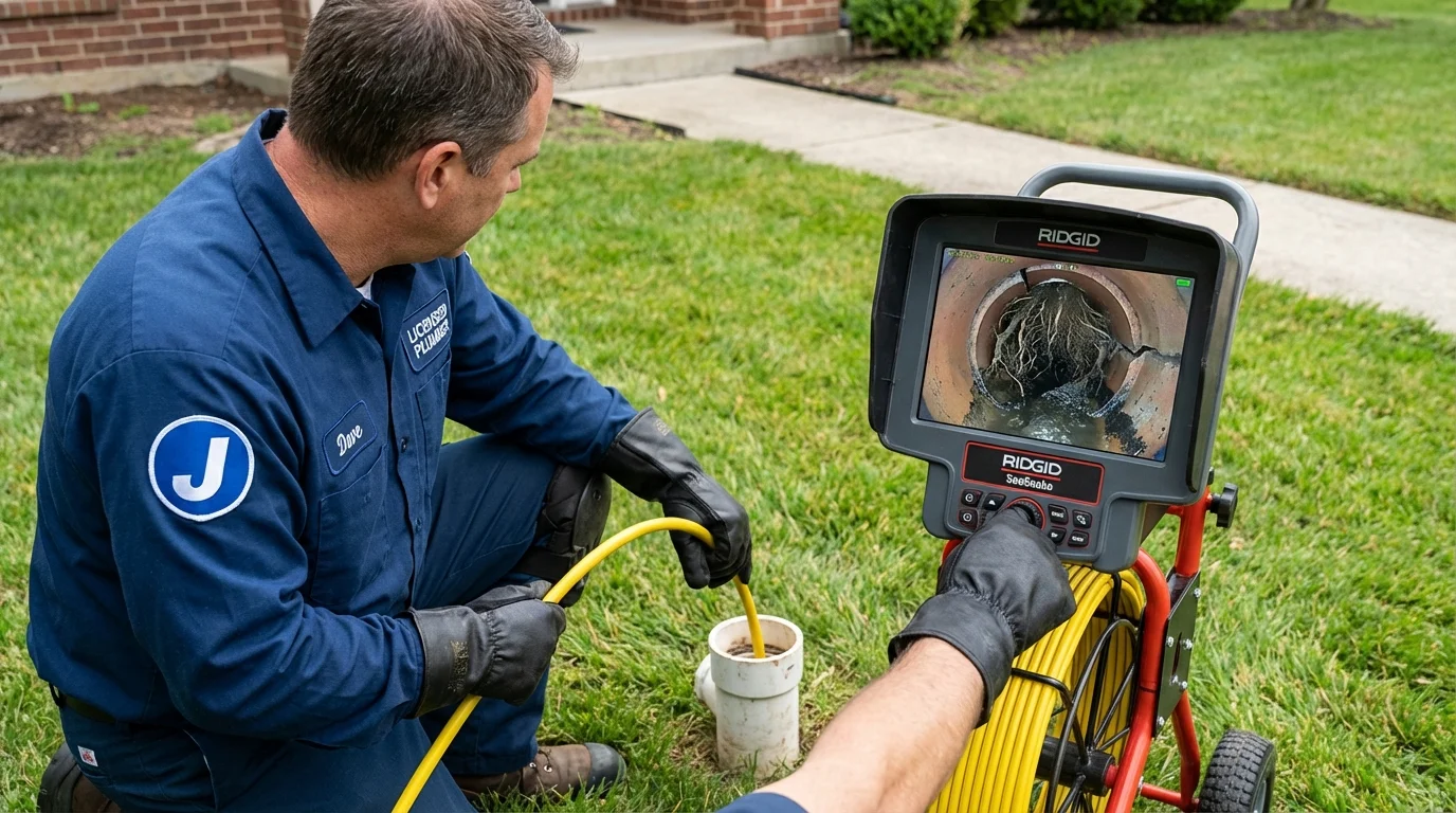 Sewer camera inspection being performed by Johns Plumbing LLC in Trumann